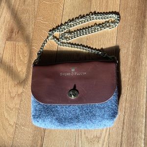Sword and Plough cross body purse